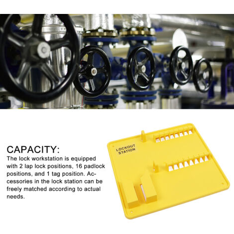 Poste de Sécurité pour Cadenas à Fixation Murale avec Isolation Electrique en Plastique Technique pour Gestion des Accès