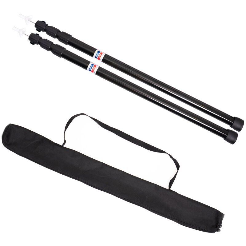 

2pcs Espesar Aleacion de aluminio Poste de tienda de campana Varillas de soporte de tienda de campana ajustables Refugio de playa Toldo de lona