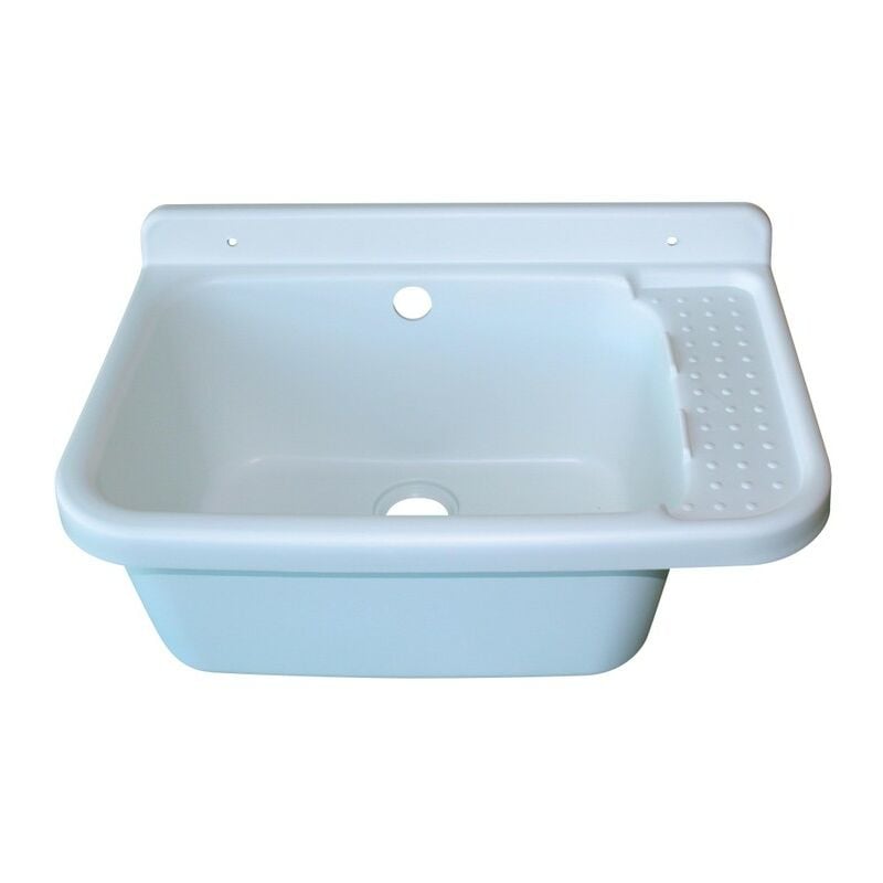 Interplast - Poste d'eau lave-mains 59x38x27cm blanc - Fitt - Blanc - pp