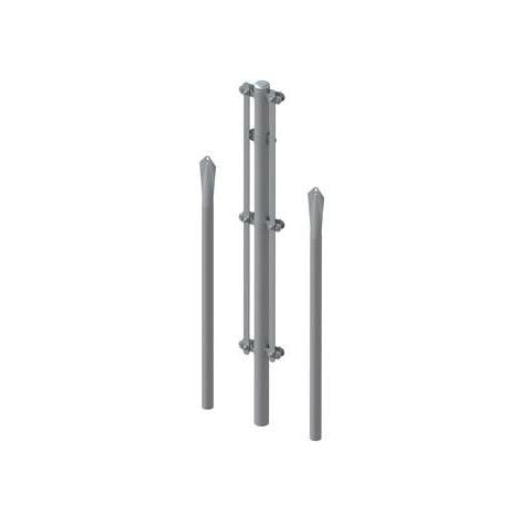 Poste esquinero galvanizado conjunto 1/1,25 m