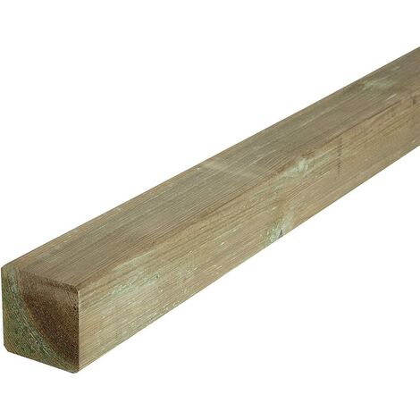MEGANEI poste cuadrado madera 9x9x80cm