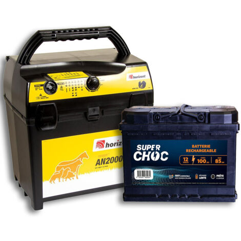 Poste mixte AN2000 et batterie 12 V 100 Ah