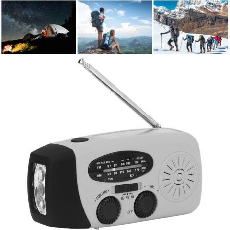 Poste multifonction K87-123 Gris ABS avec écrans, lumière LED et batterie 1200mAh pour usage extérieur
