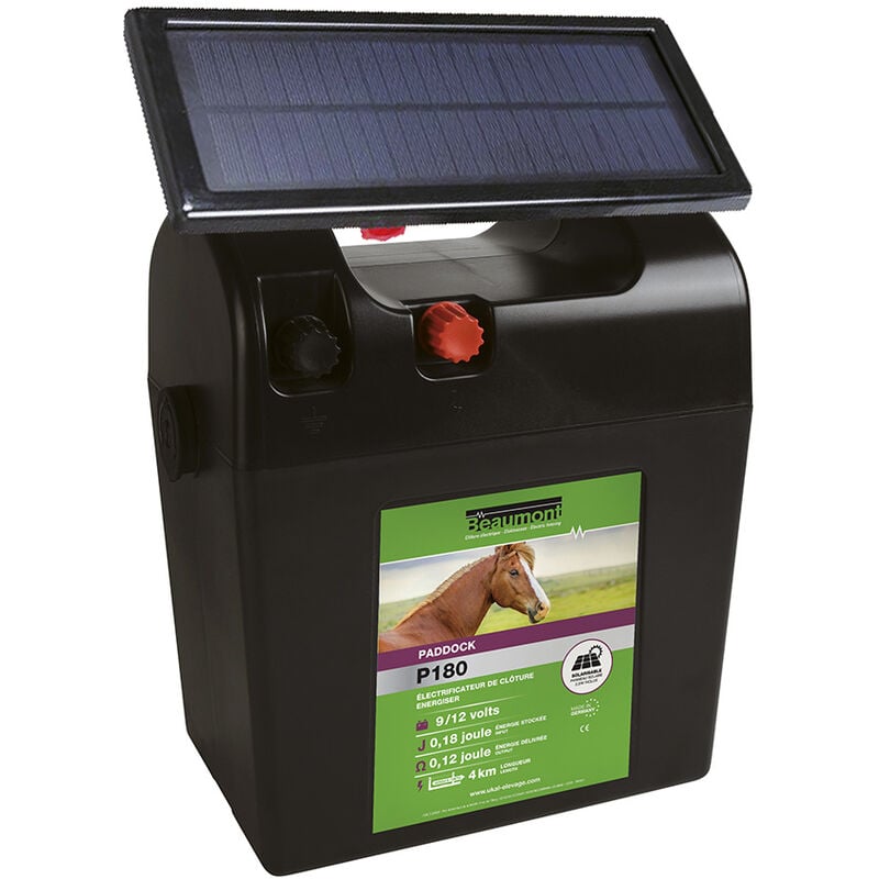 Poste pile paddock P180 avec panneau solaire Beaumont