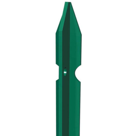 Poste plastificado verde H 150 cm