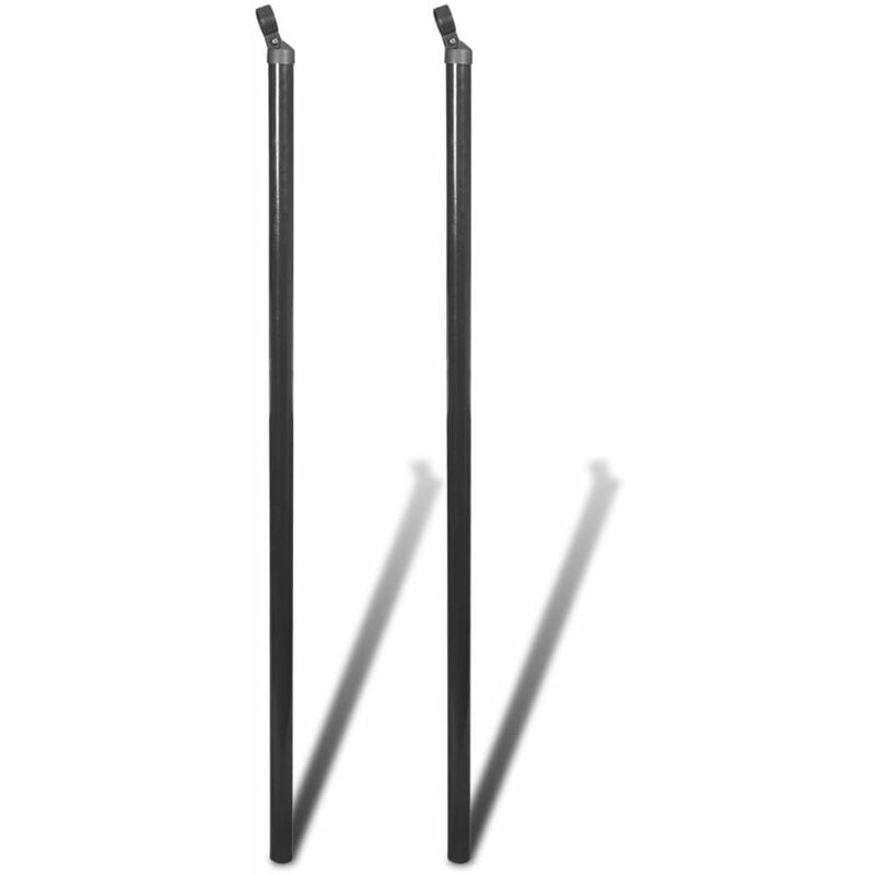 

Poste puntal de refuerzo para alambrada 2 unidades gris 115 cm