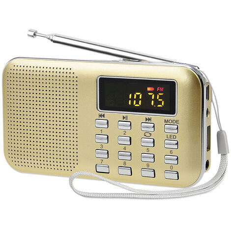 Radio FM Portable Analogique, sur Secteur / à Piles, Petite petit