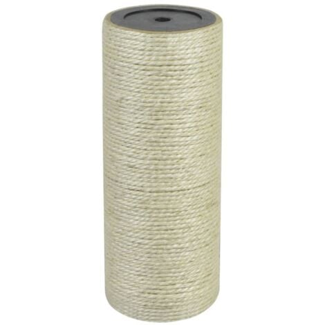 Poste rascador para gatos 8x20 cm 8 mm beige vidaXL