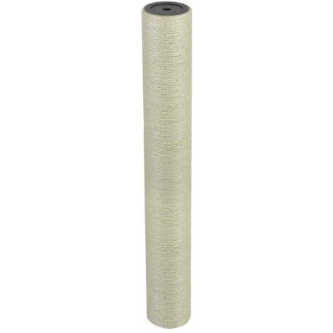 Poste rascador para gatos 8x60 cm 10 mm beige
