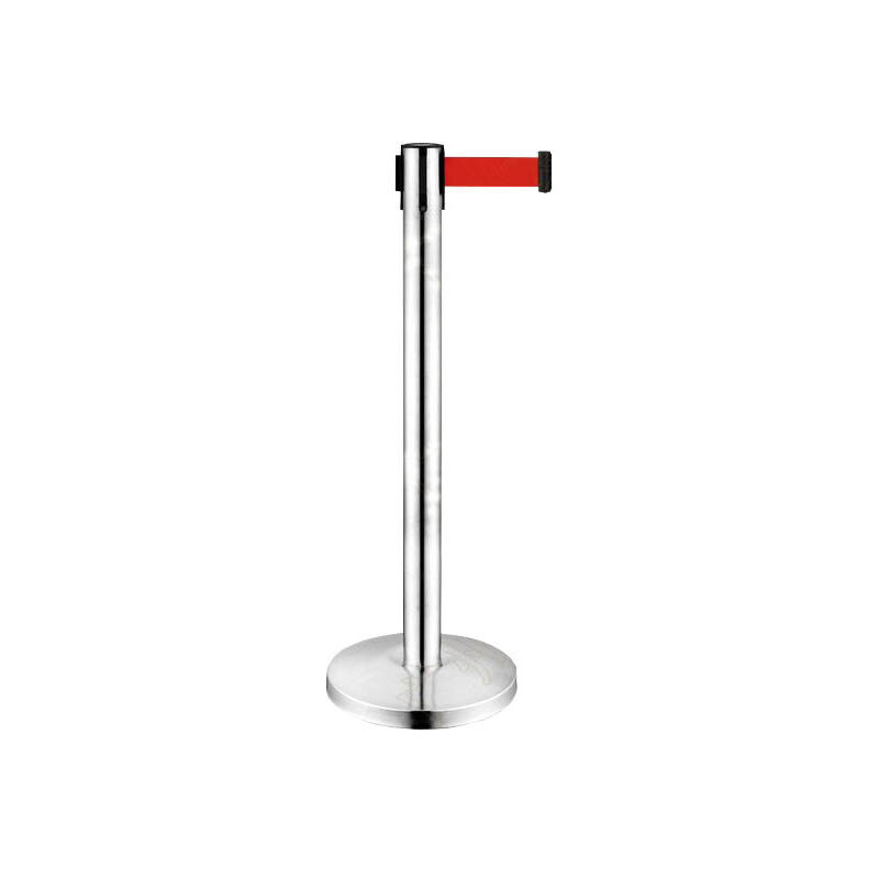 

Poste Separador Inoxidable Con Cinta Roja
