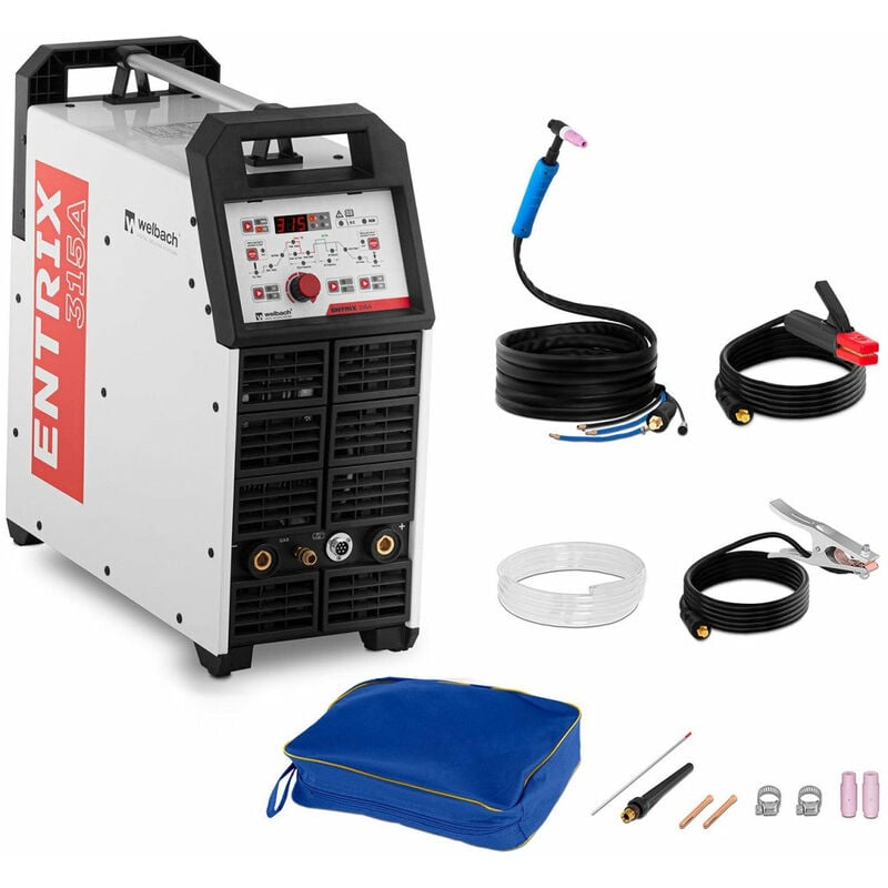 Helloshop26 - Poste à Souder Aluminium Alu tig mma E-Hand entrix 315A (400 v, 315 a, fm 60%, Amorçage hf, Prof. Max. 10 mm, Hot Start, Arc Force,