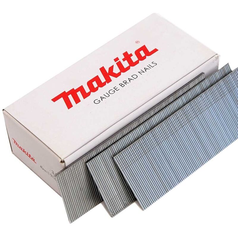 Image of Posten de 5000 verzinkte Nägel 18 Gauge 55 mm Makita Stahlnägel, hochfest, für Tischlerarbeiten de
