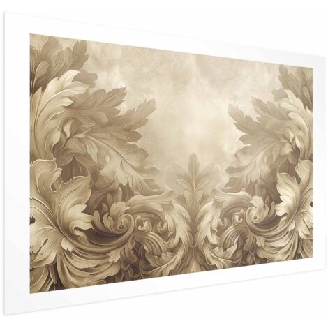 Póster - Adornos tallados en tonos sepia