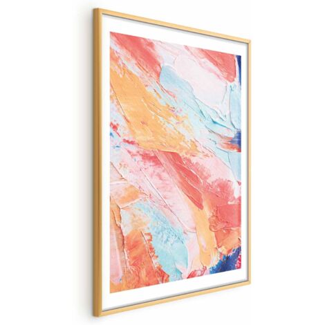 Póster - Armonía colorida - transiciones de color dinámicas en tonos pastel