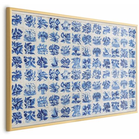 Póster - Azulejos - azulejos de cerámica tradicionales portugueses