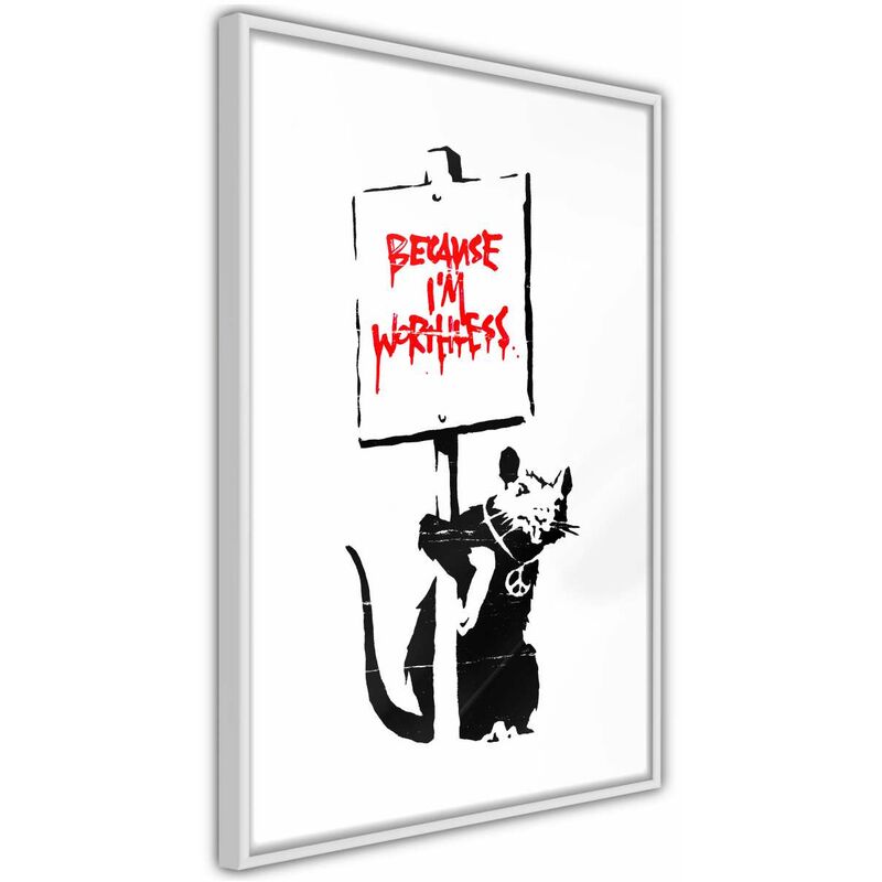 

Rtgs - Póster - Banksy: Because Im Worthless Medidas 40X60