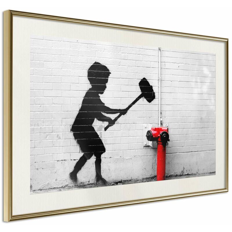 

Rtgs - Póster - Banksy: Hammer Boy Medidas 30X20