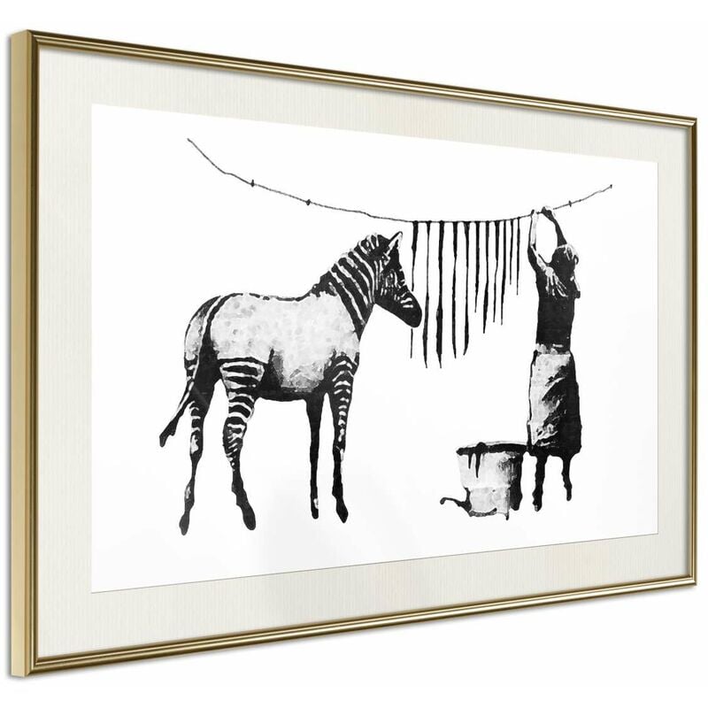 

Rtgs - Póster - Banksy: Washing Zebra Stripes Medidas 60X40