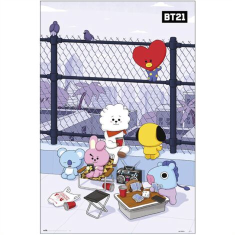 Poster bt21 rooftop