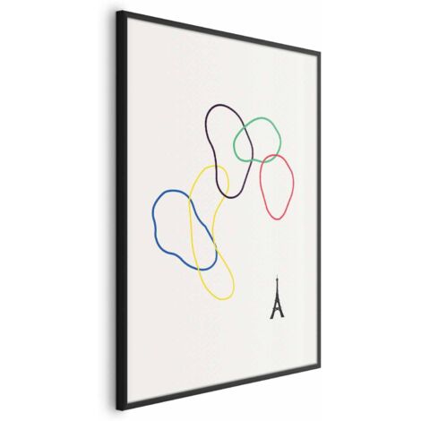 Poster – Bunte Kreise – Digitale Grafik – Minimalismus