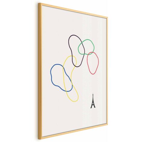 Poster – Bunte Kreise – Digitale Grafik – Minimalismus