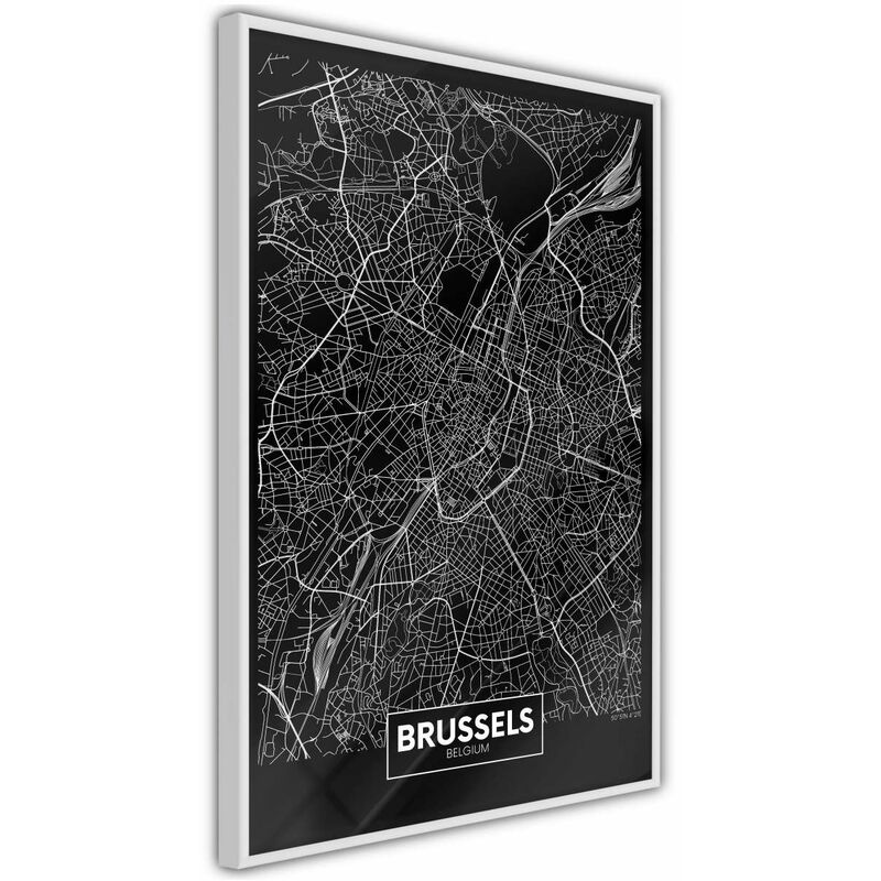 

Póster - City Map: Brussels (Dark) Medidas 40X60