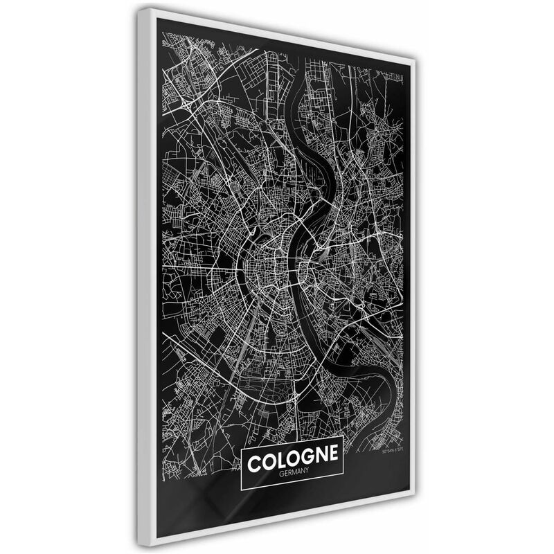 

Rtgs - Póster - City Map: Cologne (Dark) Medidas 20X30