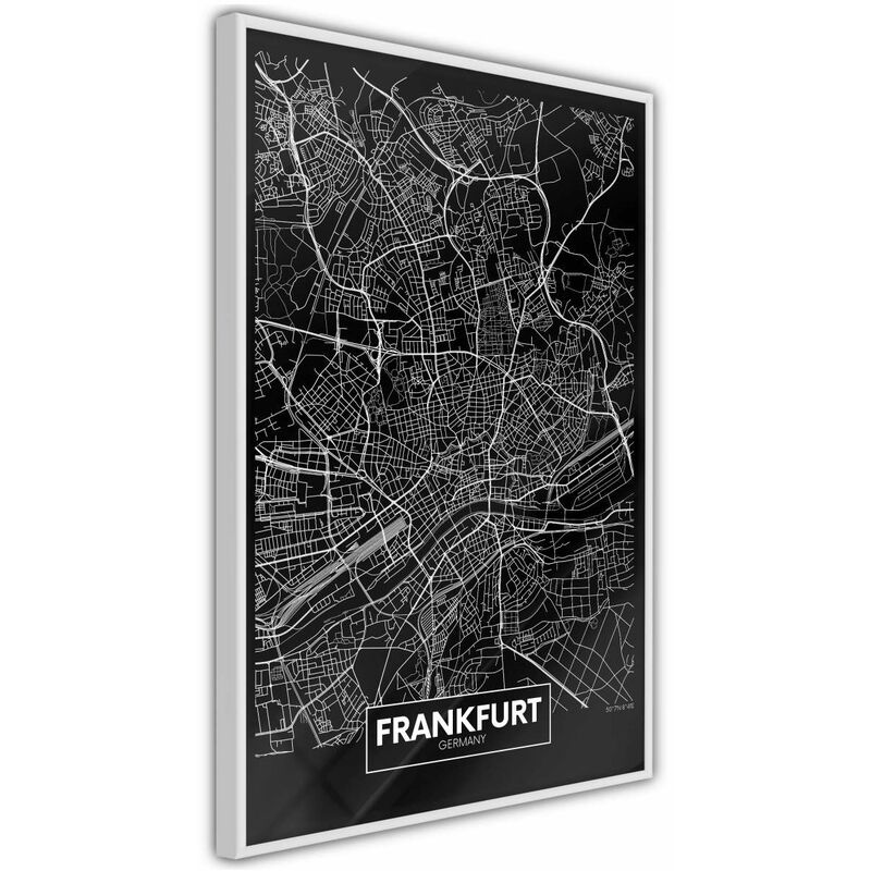 

Rtgs - Póster - City Map: Frankfurt (Dark) Medidas 40X60