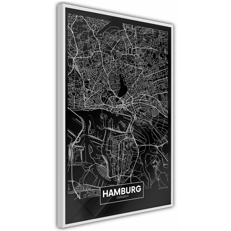 

Rtgs - Póster - City Map: Hamburg (Dark) Medidas 30X45