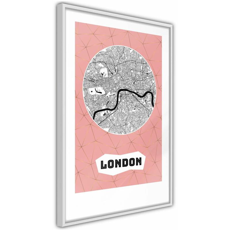 

Rtgs - Póster - City map: London (Pink) Medidas 40X60