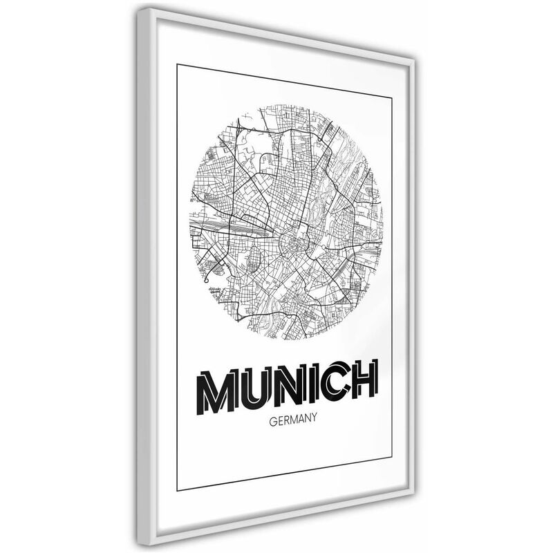 

Rtgs - Póster - City Map: Munich (Round) Medidas 30X45