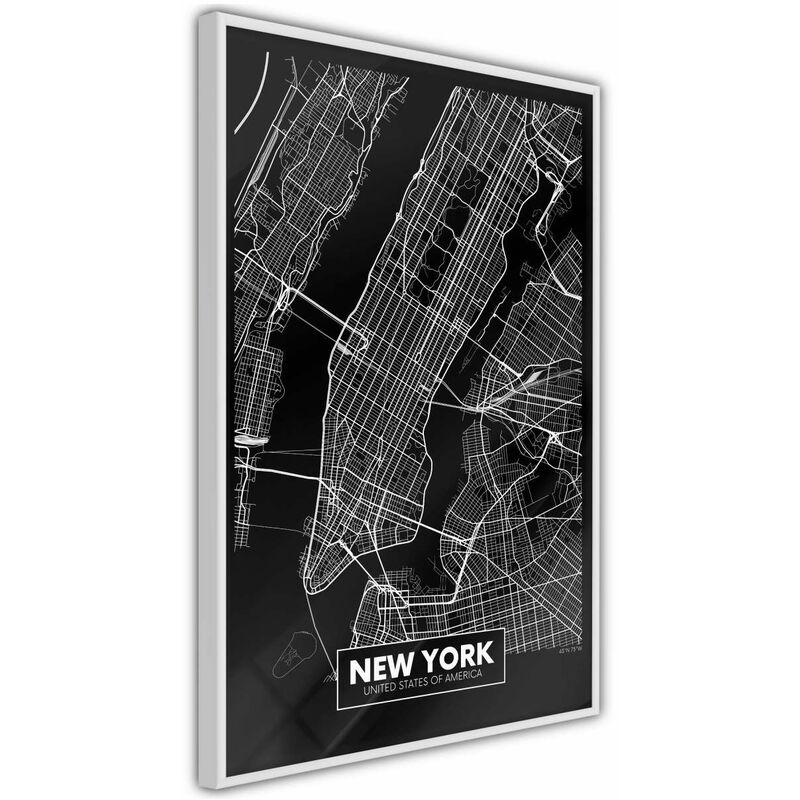 

Rtgs - Póster - City Map: New York (Dark) Medidas 20X30