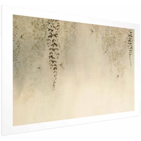 Póster - Colibríes beige
