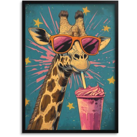 Poster con immagine colorata e divertente, arte murale per adolescenti, Pop Art