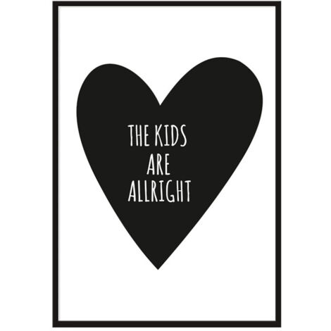 POSTER CON IMMAGINE IN CORNICE A4 cm Bambini PD020