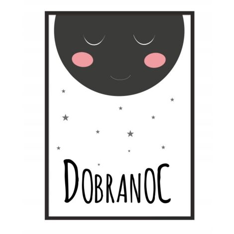 POSTER CON IMMAGINE IN CORNICE A4 cm Buonanotte PD105