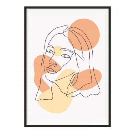 PÓSTER CON MARCO 33x43 cm Arte lineal Ona P1862