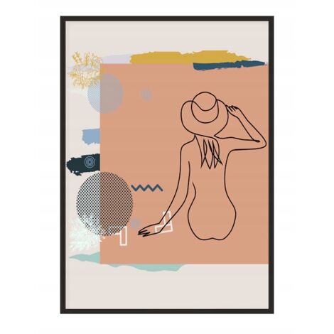 PÓSTER CON MARCO 33x43 cm Arte lineal Ona P1867