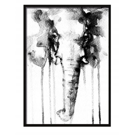 Póster con marco 33x43 cm Elefante P554
