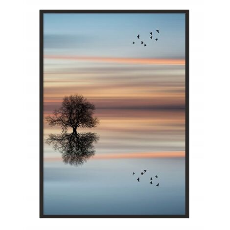 Póster con marco 43x33 cm Árbol P939