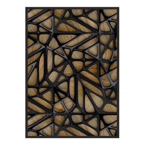 Póster con marco 43x33 cm Madera P1153