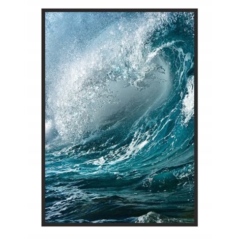 Póster con marco 43x33 cm Wave P822