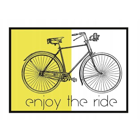 Póster con marco 53x73 cm Bicicleta P991