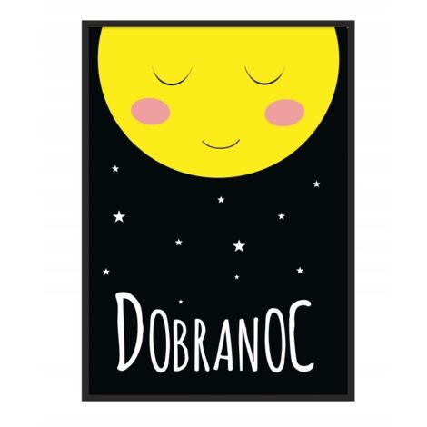 PÓSTER CON MARCO 53x73 cm Buenas noches P104