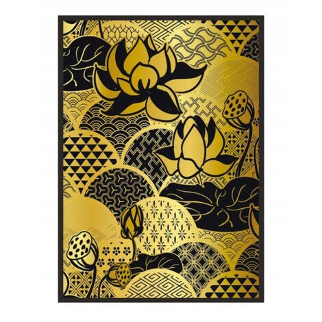 PÓSTER CON MARCO 53x73 cm Dorado P1877