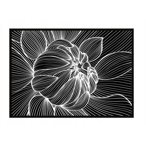 Póster con marco 53x73 cm Flor P1059