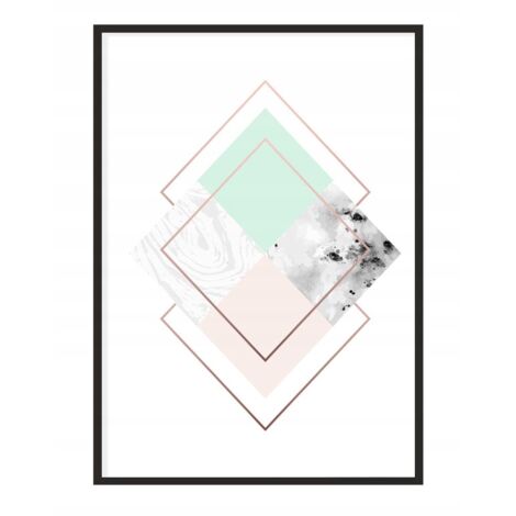 Póster con marco 53x73 cm Geometría P1094