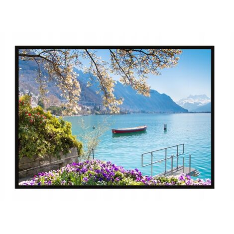 Póster con marco 53x73 cm Lago P1018