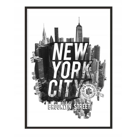PÓSTER CON MARCO 53x73 cm Nueva York P1085