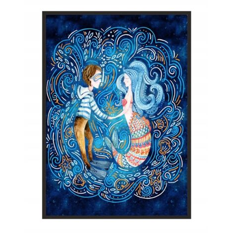 Póster con marco 53x73 cm Sirena P997